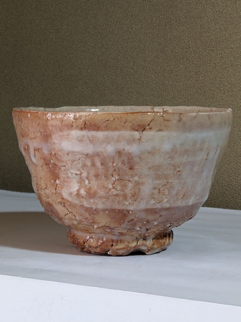 ♦萩焼 渋谷泥詩造 休雪白 割高台 抹茶盌 コレクション 骨董品 アンティーク