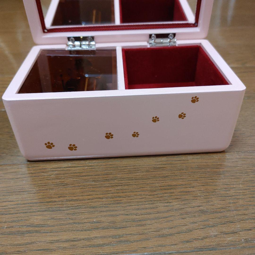 【新品】オルゴール 30弁 会津塗り小物入れ 猫 ネコ