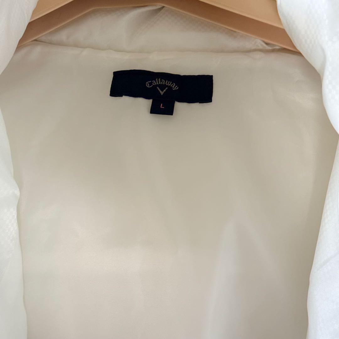 美品 Callaway キャロウェイ レディース ダウン ホワイト ファー付