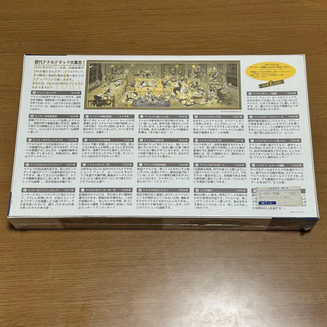 廃盤・未開封】歴代ドナルドダック大集合 ジグソーパズル シュリンク付き