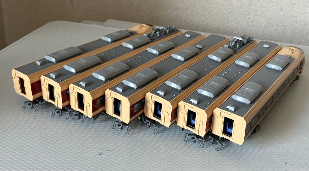 【新品セール】室内灯付　グリーンマックスE653-1000 国鉄特急色