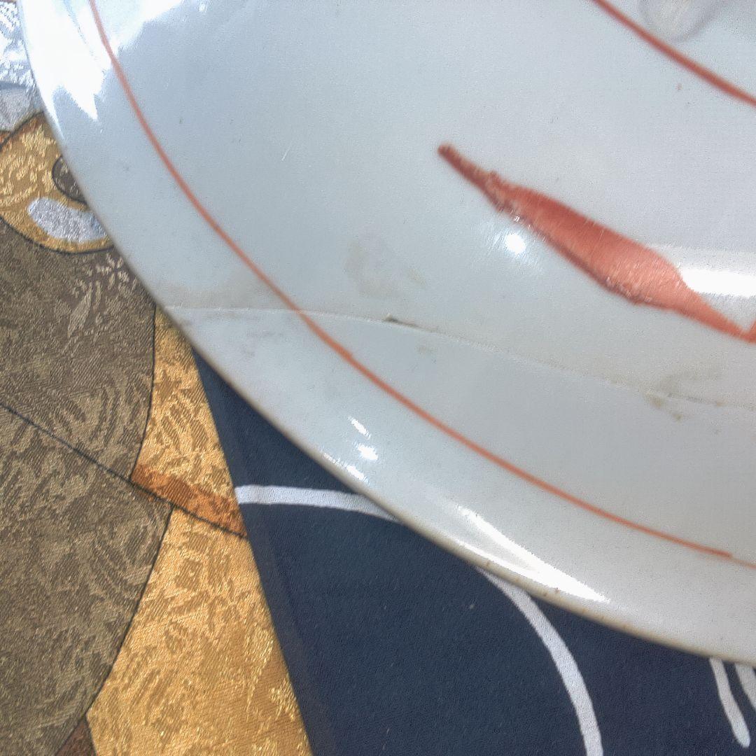 骨董6 ひび直しあります注意多色花模様の陶器皿 骨董について - 生活