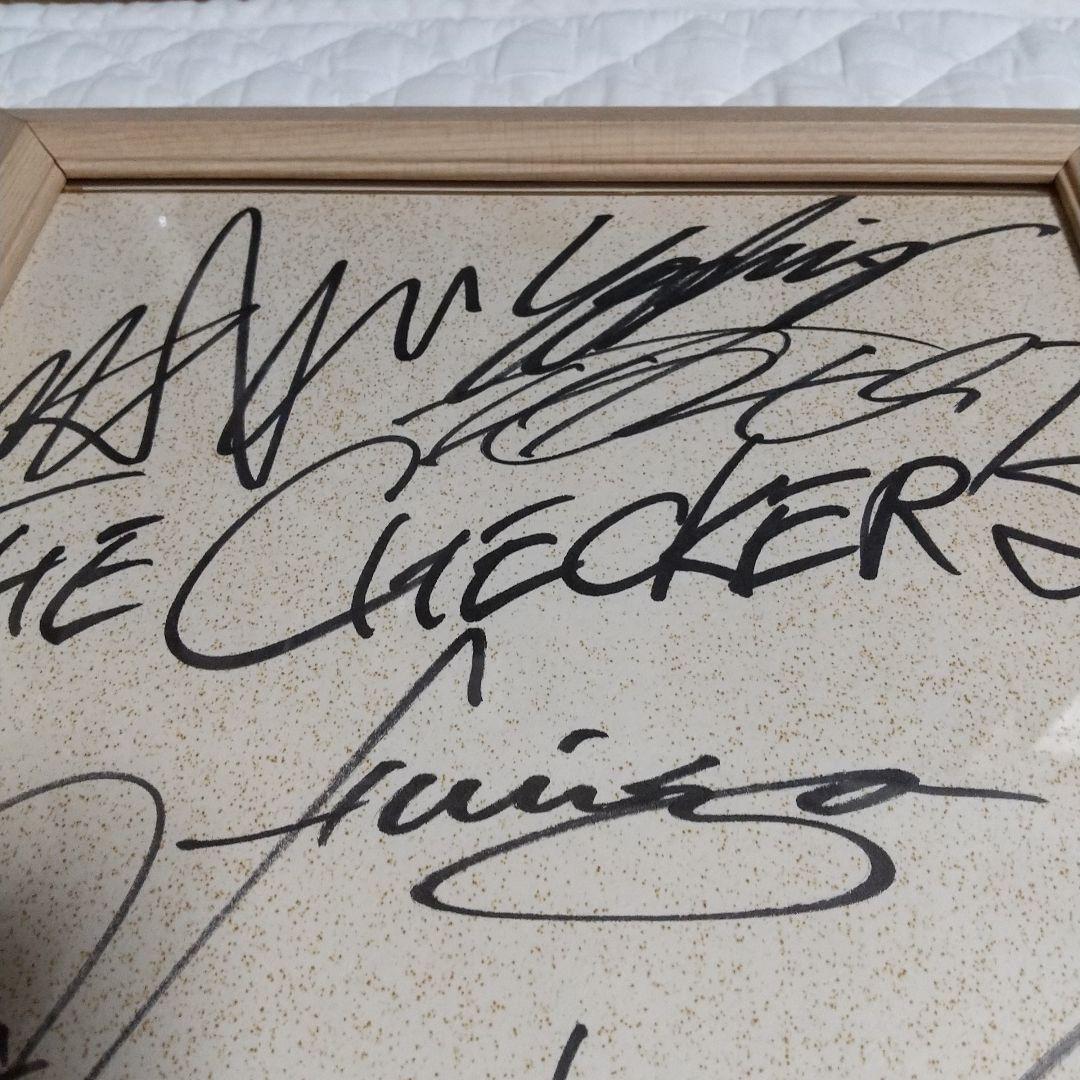 チェッカーズ 直筆サイン色紙 チェッカーズ 直筆 サイン色紙