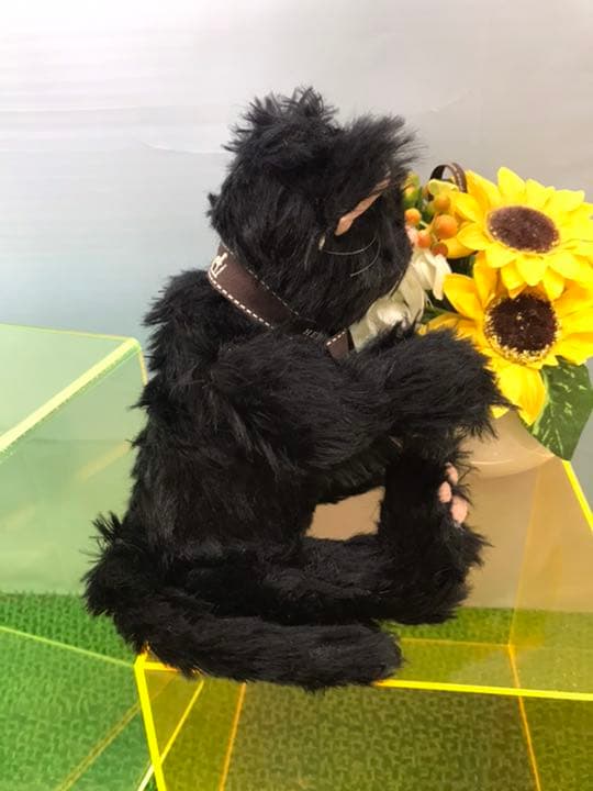 国内作家様の可愛い黒猫ゃんテディ5ジョイント　アンティーク品