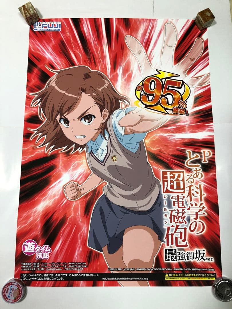 とある科学の超電磁砲　レールガン　ポスター　非売品　ノベルティ　レア　特大　B1