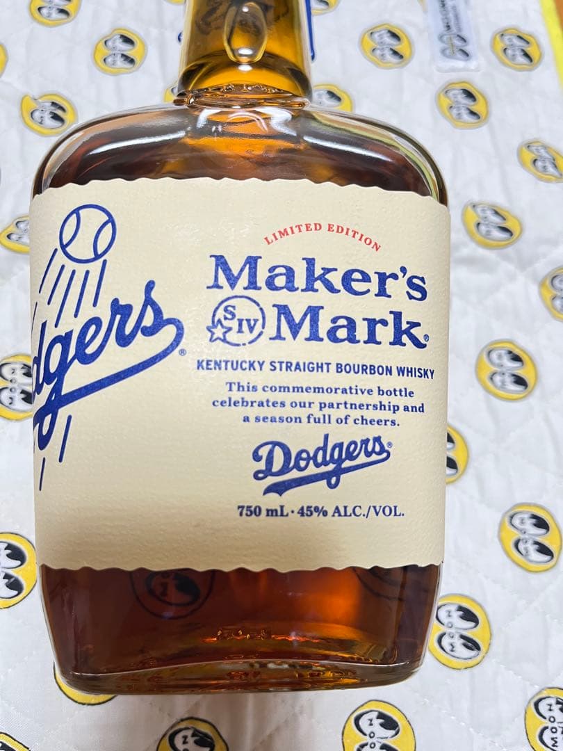 Maker's Mark ドジャース 限定ウイスキー 日本未発売 Maker's Mark ロサンゼルス・ドジャース 限定ウイスキー 日本未発売