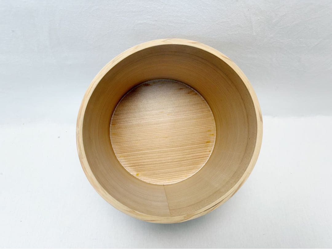 ほぼ未使用 茶道具 高木誠明作 杉木地 曲水指 綴目 煎茶道具 水差し 紙箱