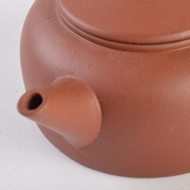 中国 荊渓恵孟臣製 紫砂 朱泥 急須 茶壷 V 9219