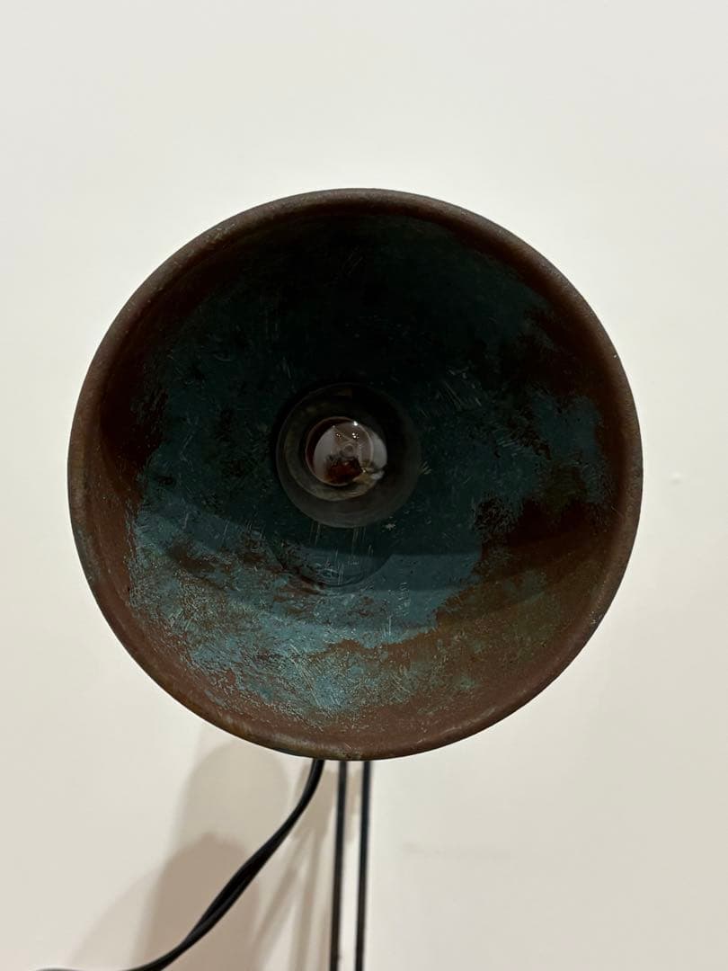 ARMY ステンシル　エイジング加工　グースネック　金属製卓上ライト