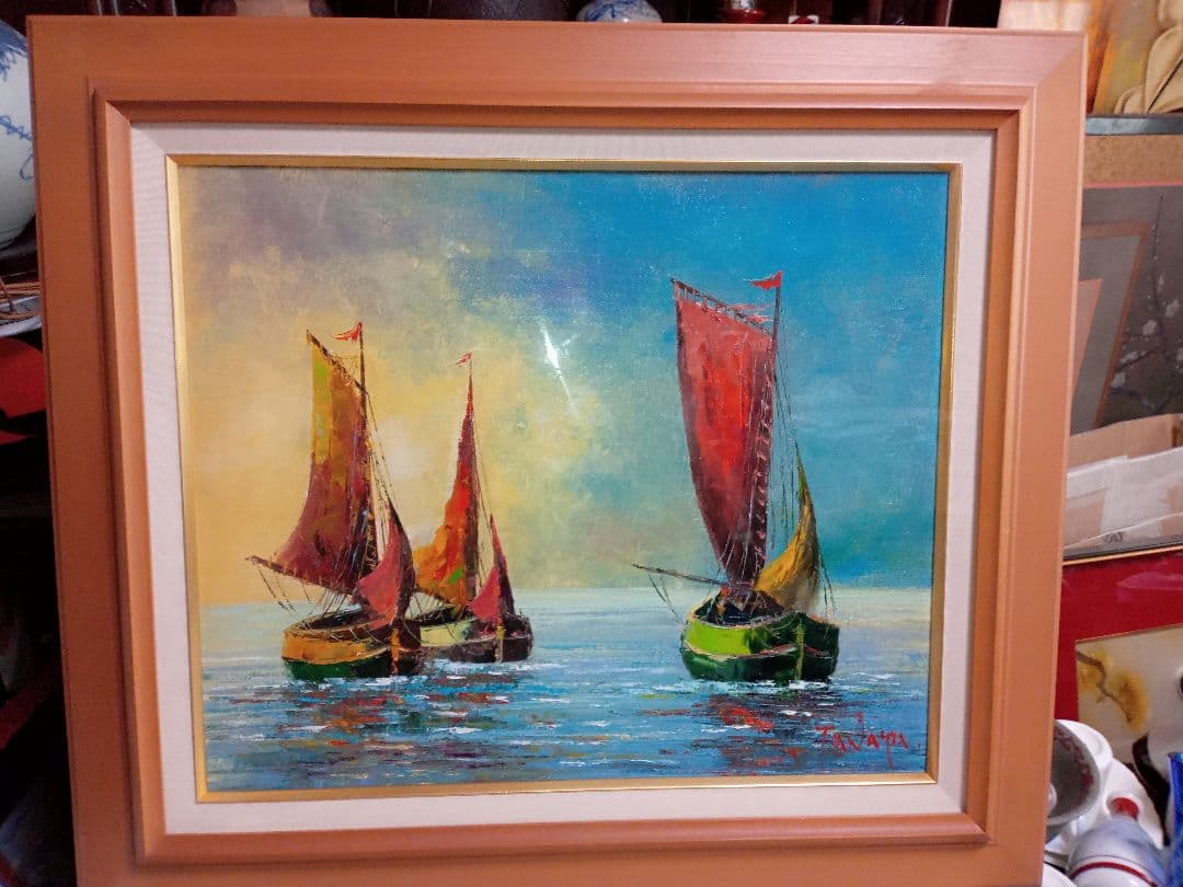 田中浩二の直筆油絵F8号です