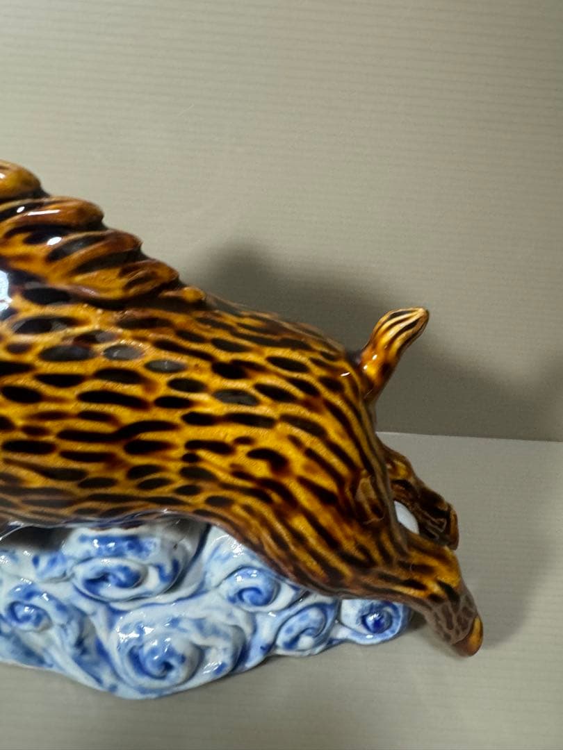 2089 九谷焼 イノシシ 置物