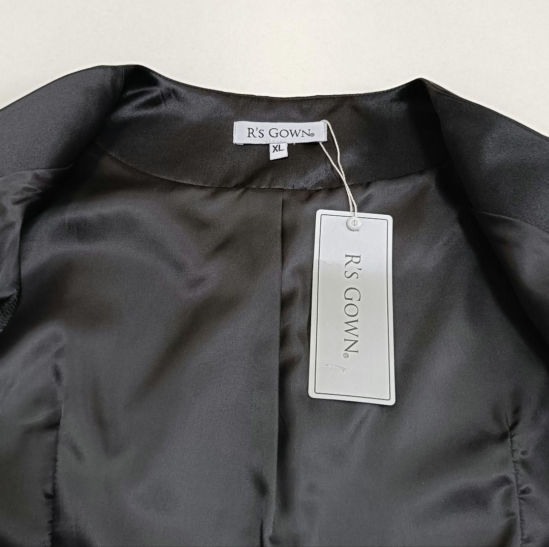 【未使用】アールズガウン ロングドレス＆ボレロ マザーズドレス 結婚式 黒 XL