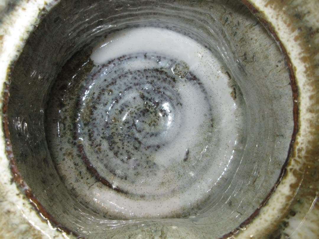 送料込【逢絢亭・新品】茶道具 水指 瀬戸焼 萩釉 窯変水指 耳付 味下隆司 共箱