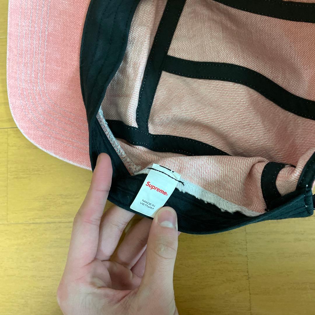 Supreme ピンク ワークキャップ - メルカリ