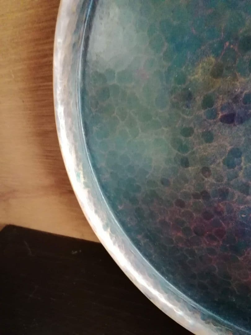 玉川堂　鎚起銅器　お盆　トレー　和骨董　アンティーク