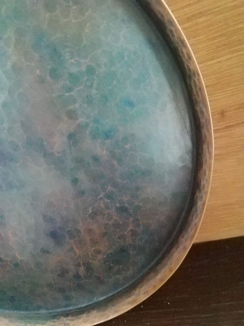 玉川堂　鎚起銅器　お盆　トレー　和骨董　アンティーク