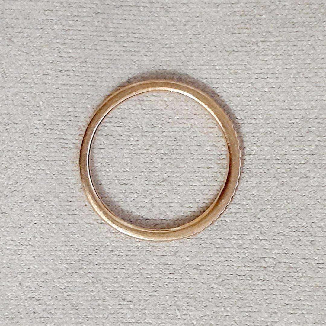 ノジェス K10YG ハーフエタニティ ピンキーリング