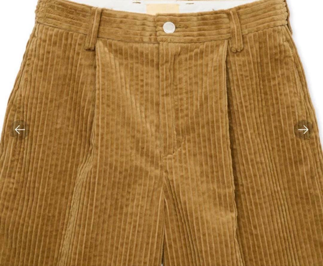 パンツ SHISHIKUI CORDUROY S/ BEIGE S
