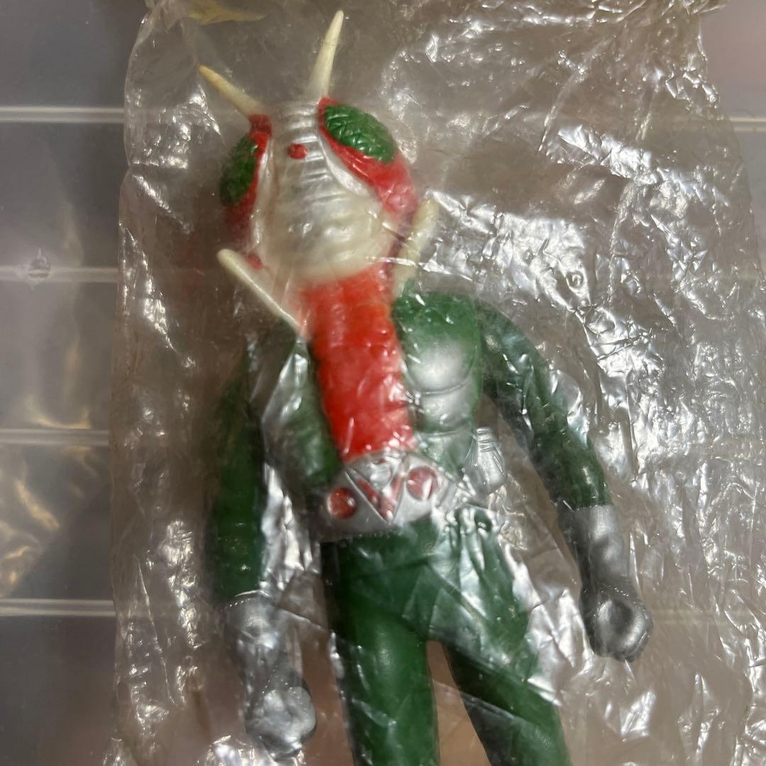 ⚠️デッドストック　仮面ライダーV3 ミニソフビ　ポピー　当時物