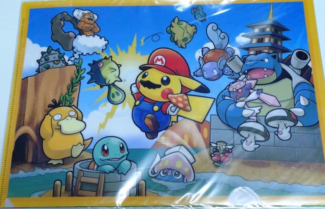 ポケモン マリオピカチュウ クリアファイル - メルカリ