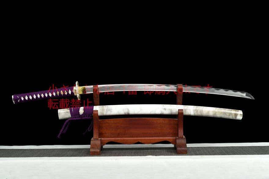 【紫妍】中炭素鋼武士刀   古兵器 武具　刀装具　日本刀　模造刀 居合刀