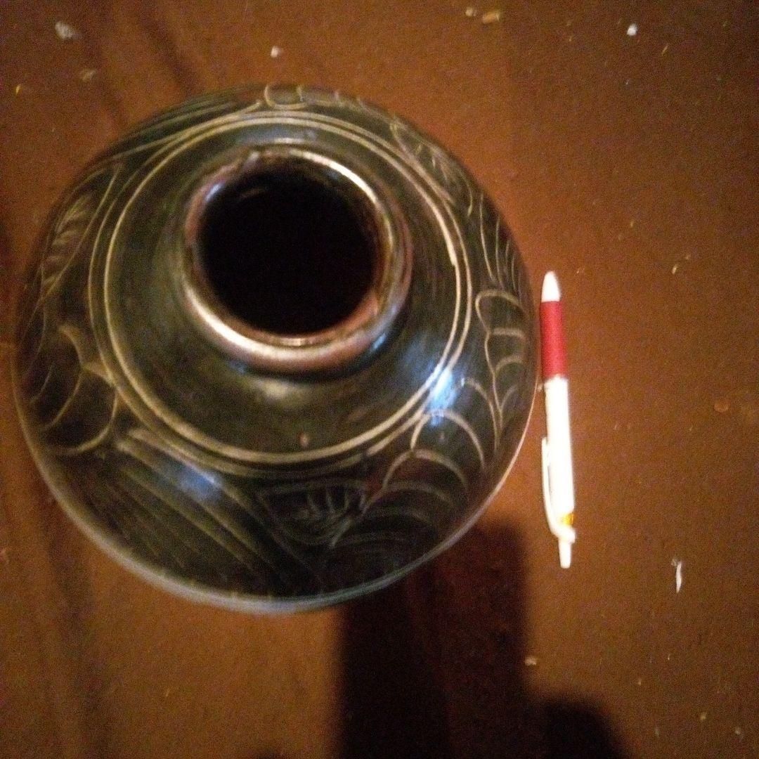 中国陶磁器 磁州窯 文字、龍壺