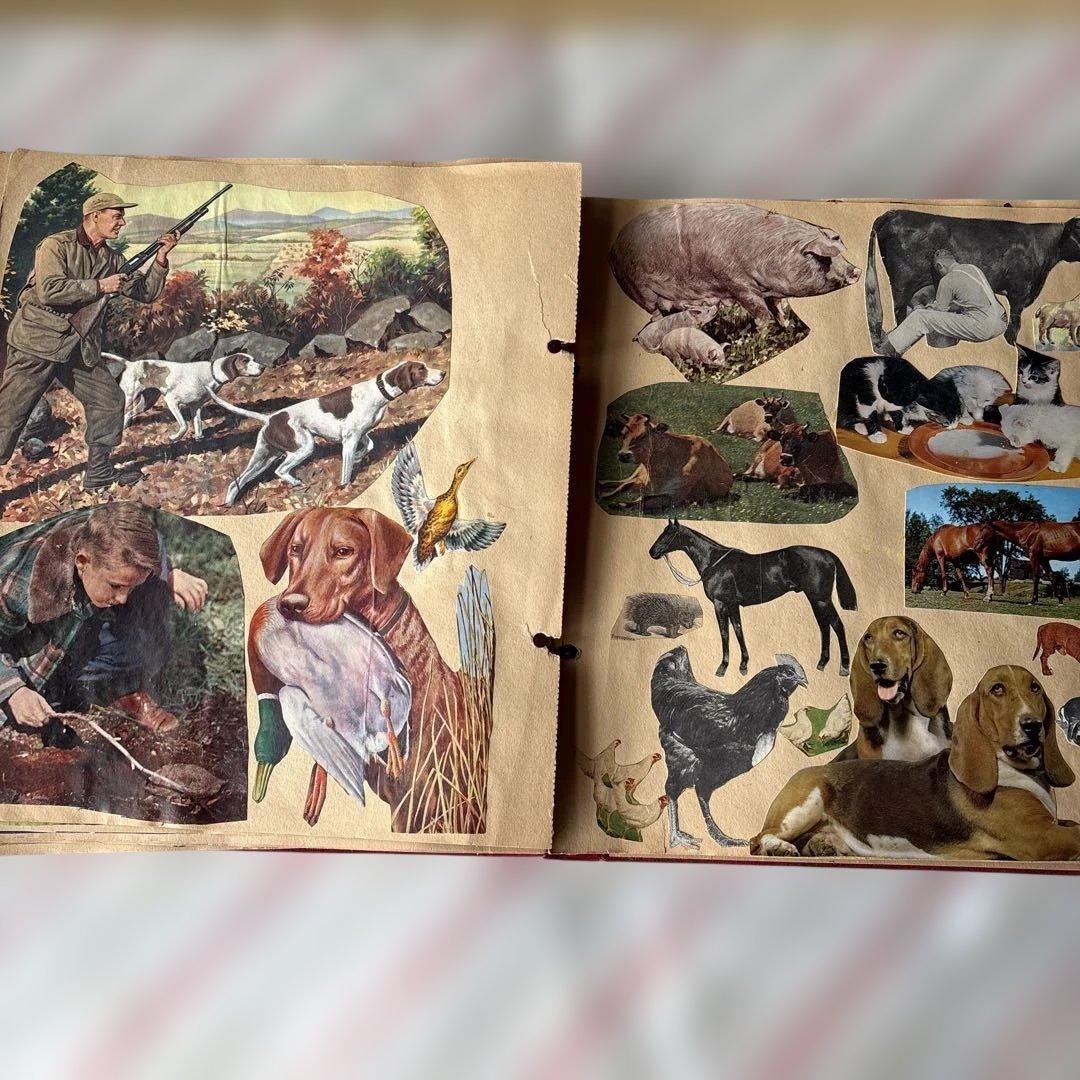 アメリカ　スクラップブック　レトロな紙もの　1960〜70年代