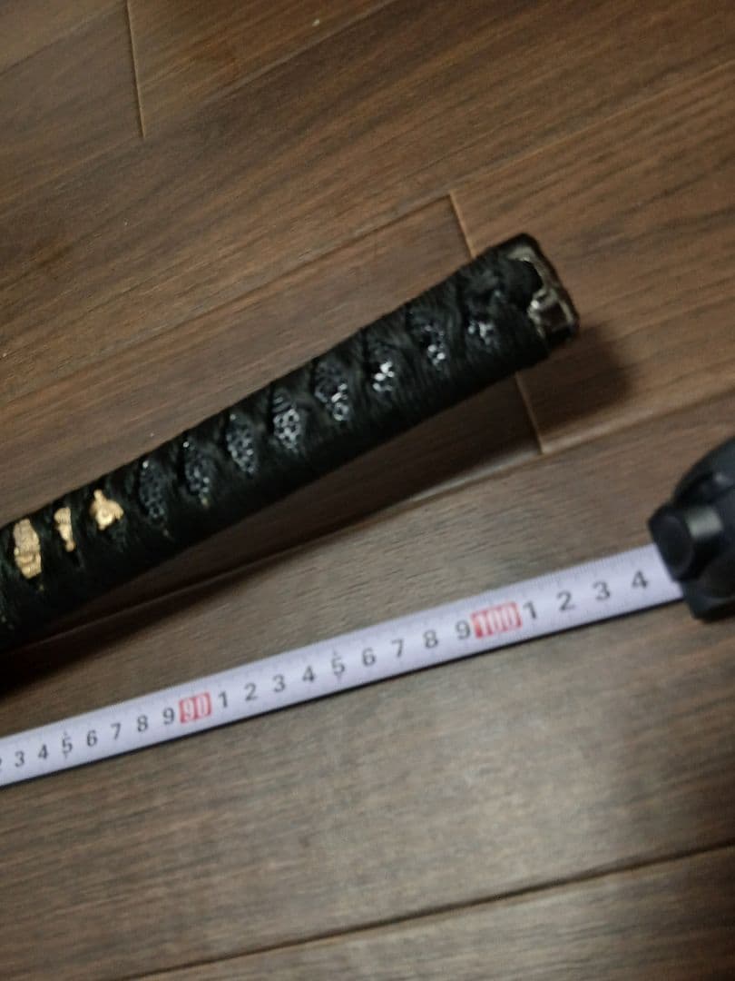 ◉菊花紋章刀袋付き・黒鋼製湾曲刀 (樋入り)　期間限定販売