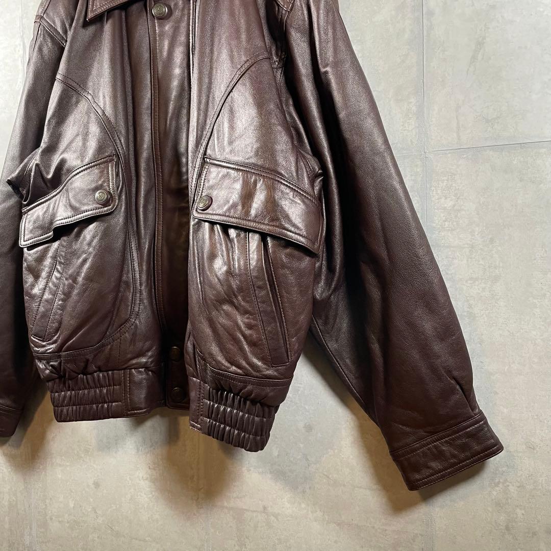 90s vintage 短丈 A-2 レザージャケット フライトジャケット 80s 90s