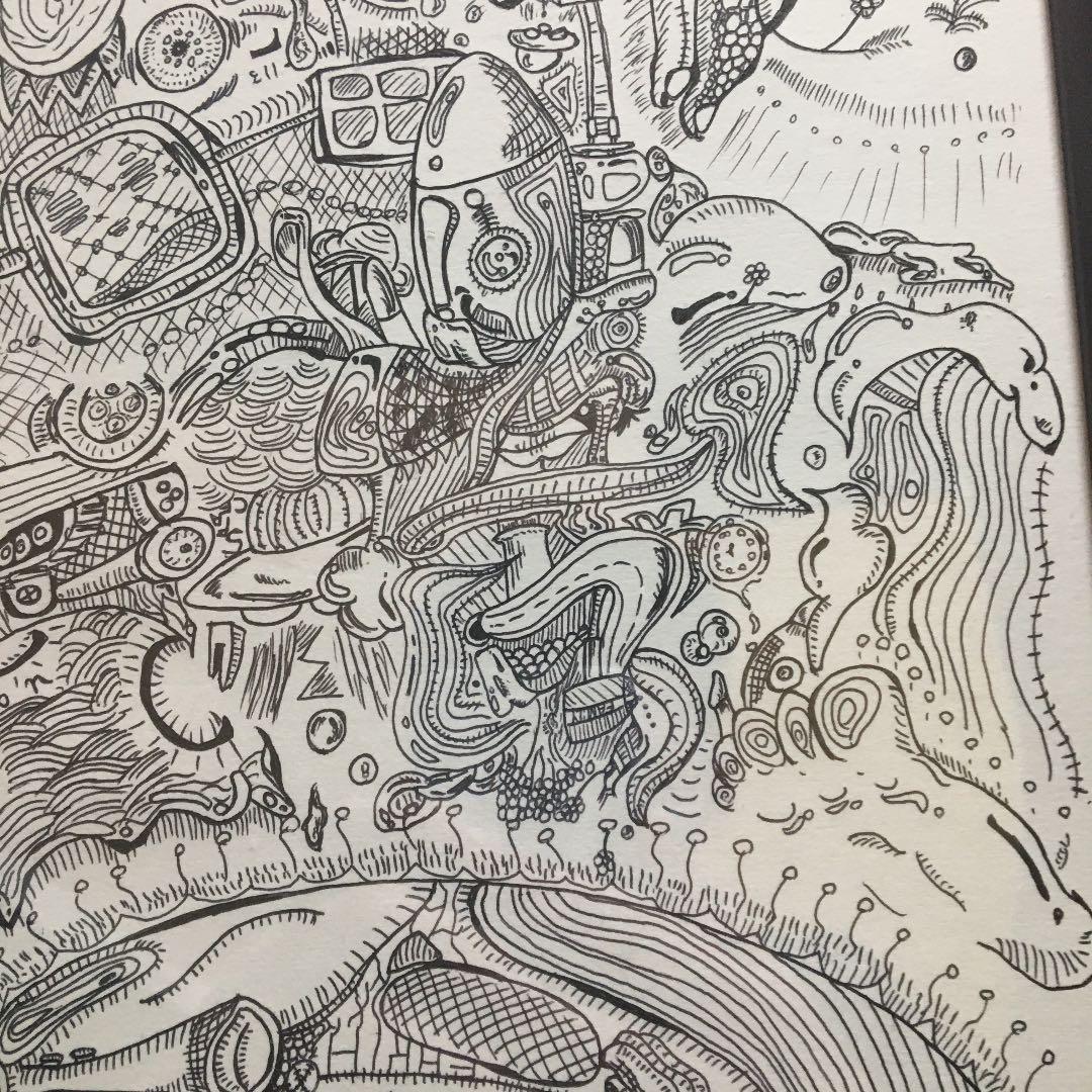 ボールペン画『未知』【価格応談】