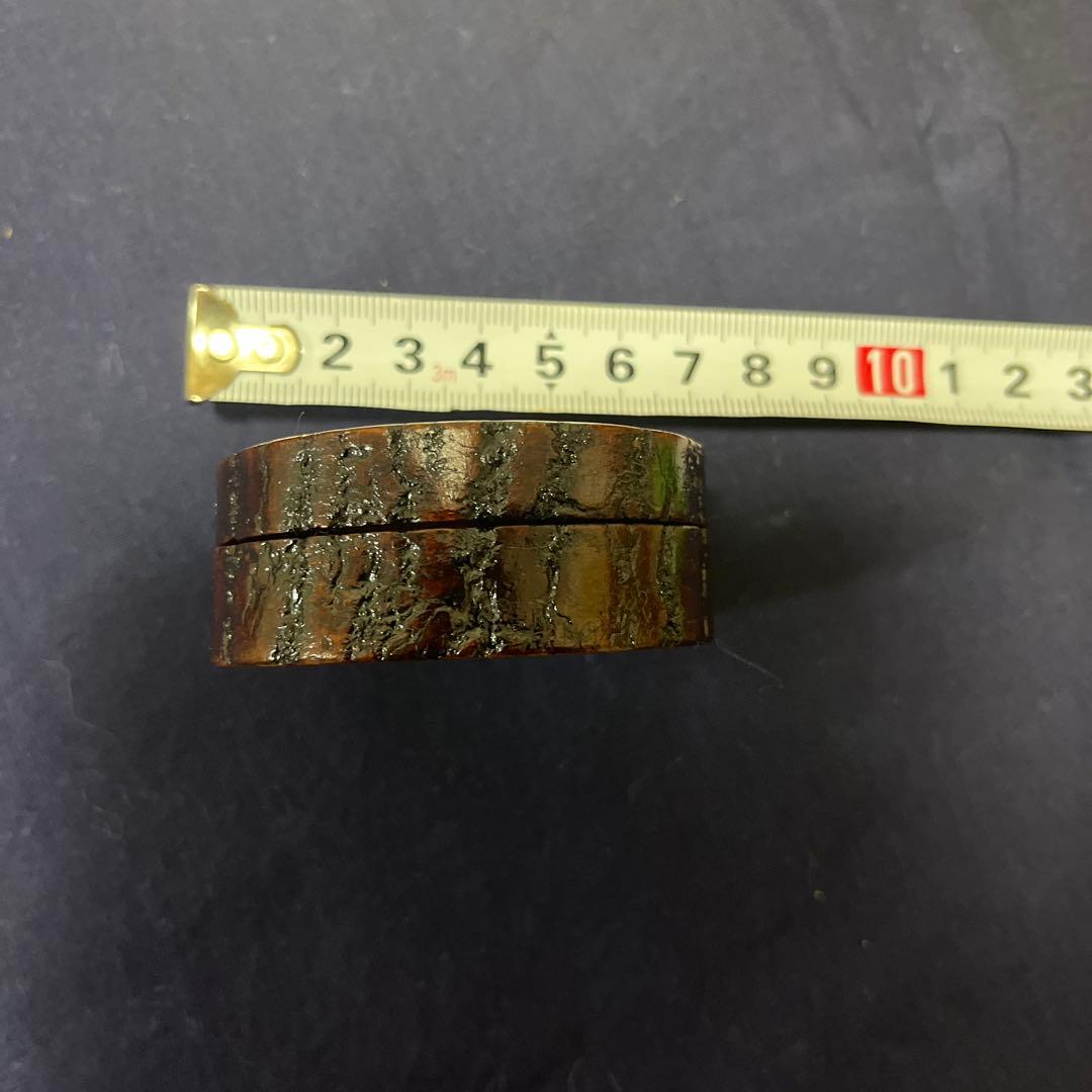 蔦模様香合　蓋付き漆器 小物入れ