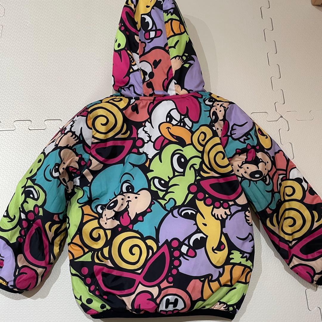 美品　ヒスミニ リバーシブル アウター90