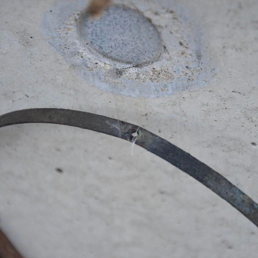 明治時代 鉄製 吊 燭台 形 オブジェ 骨董品 アンティーク eの通販はau