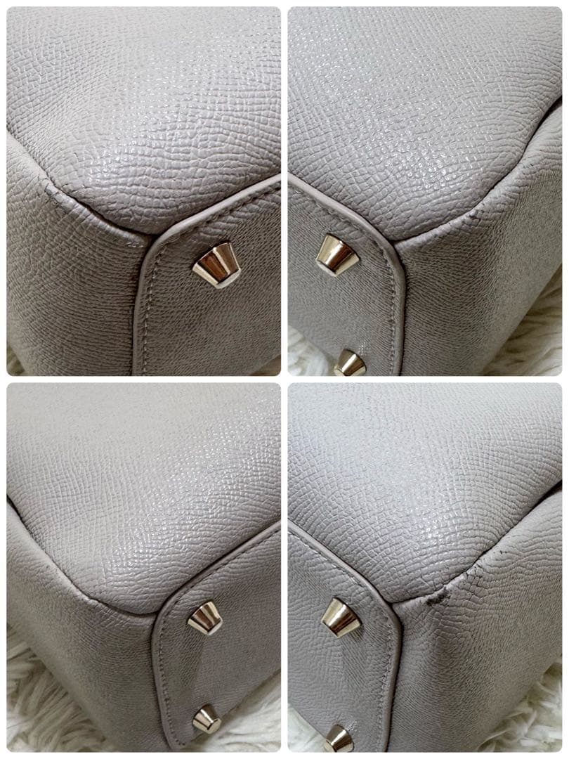 ✨保証書付き✨フルラ 現行 ヴィットリア ショルダーバッグ 現行ロゴ グレージュ