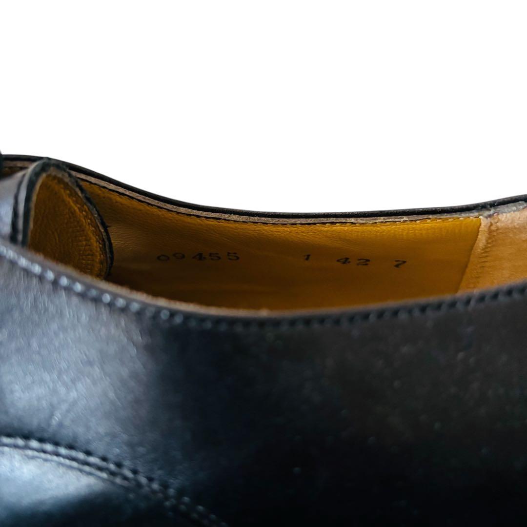 [フランス軍22]実物レザーサービスシューズサイズ42約25.5〜26.5cm