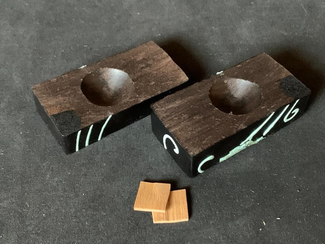 道場宗廣造 桐絵 埋木 香合 共箱 茶道具 加賀蒔絵塗師 854