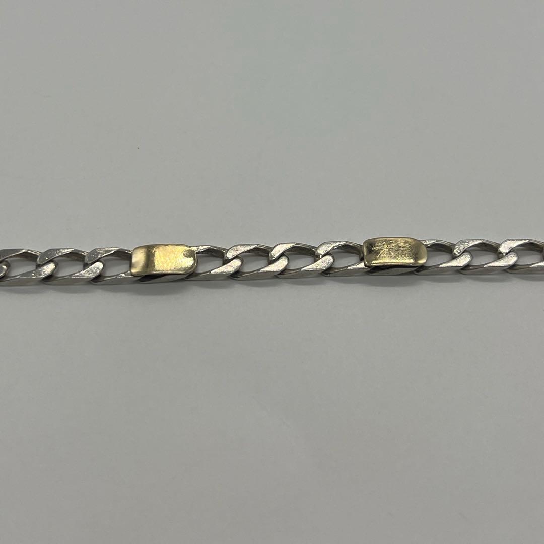 ティファニー TIFFANY フィガロチェーン ブレスレット SV YG コンビ