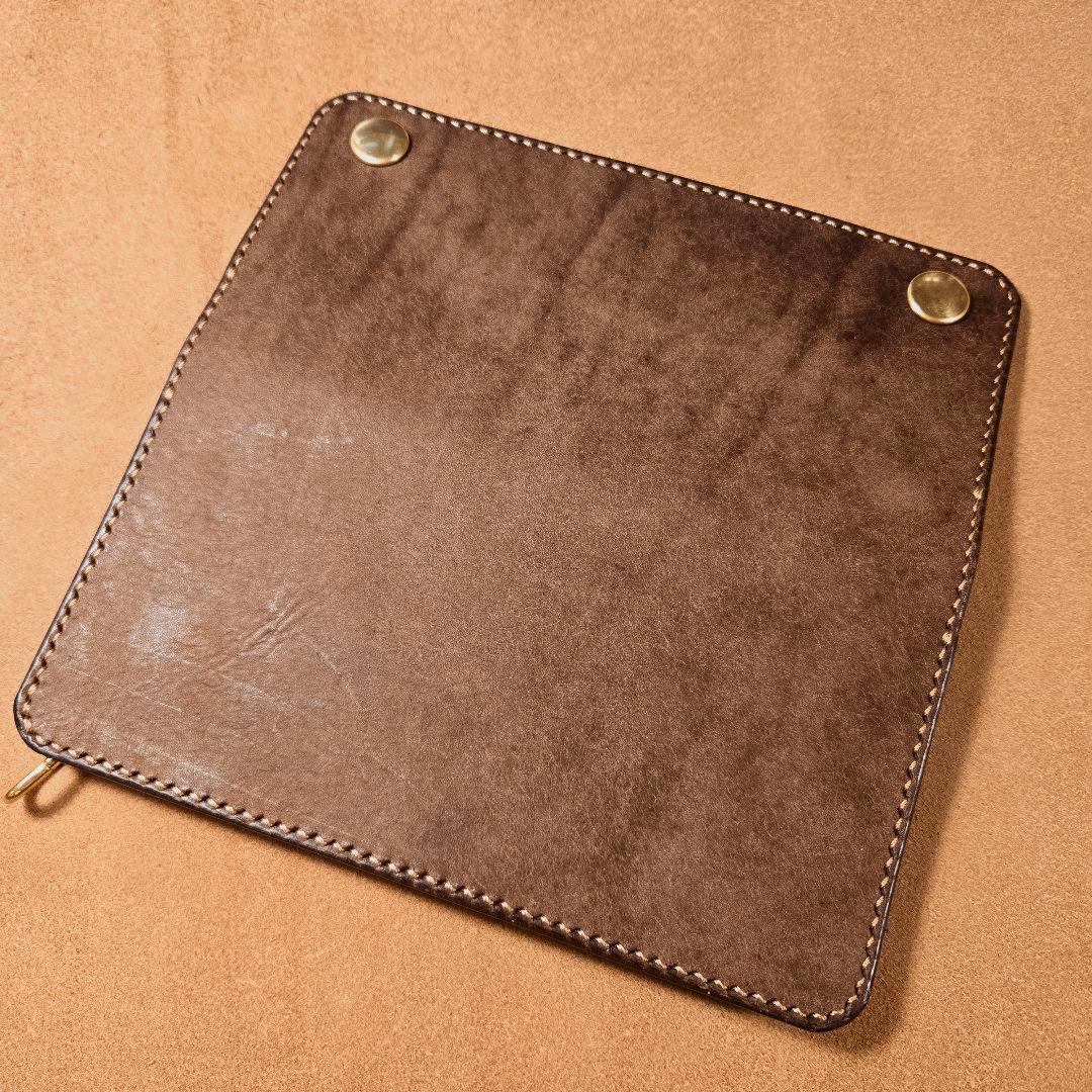 267ロング　トラッカーウォレット　イタリアンレザーMARGOT【ダークブラウン