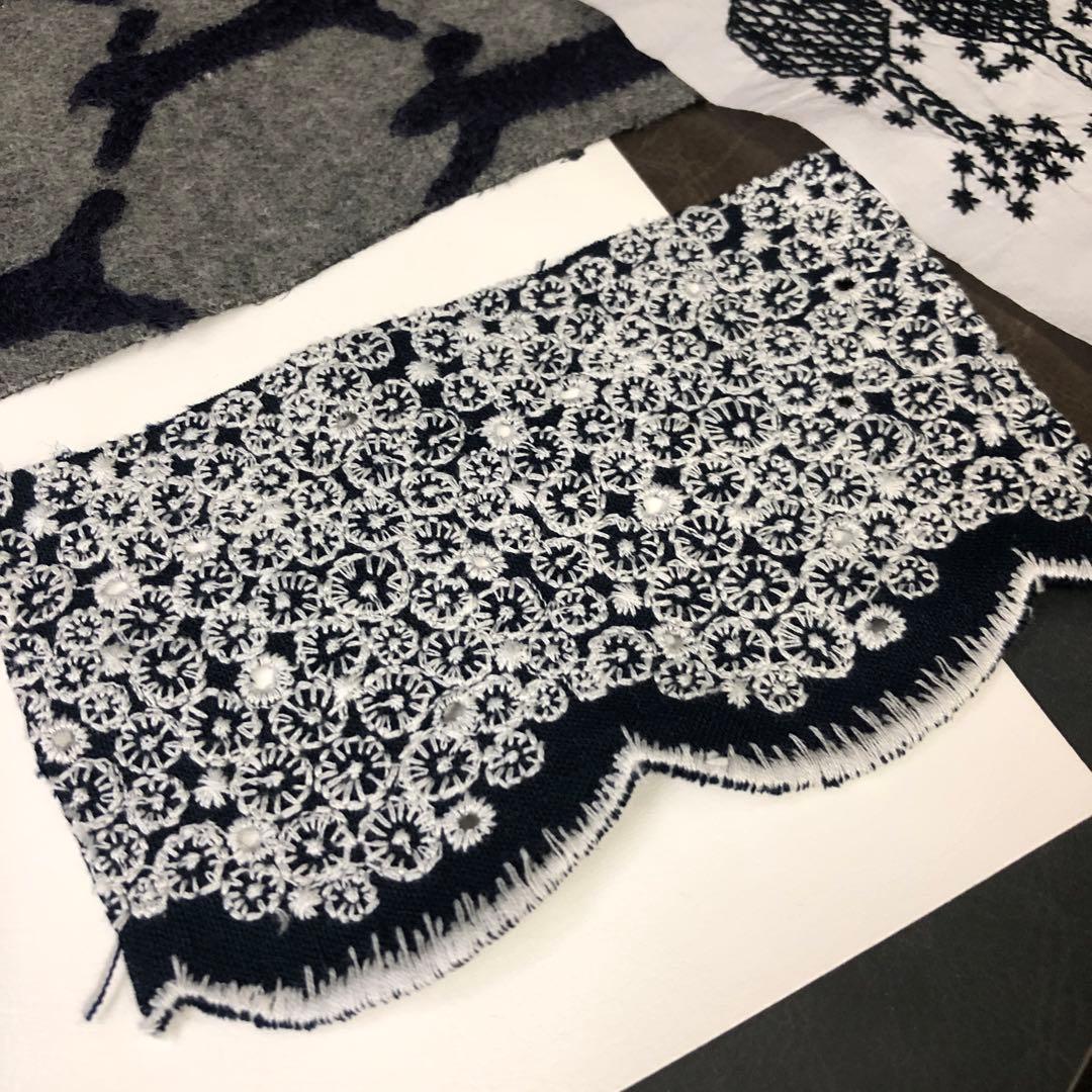 ⚠️chii 総刺繍柄希少ハギレ/ミナペルホネン