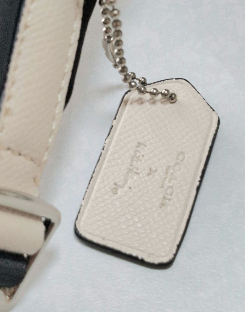 【COACH × Disney】ミニーマウス ミニリュック ホワイト レザー