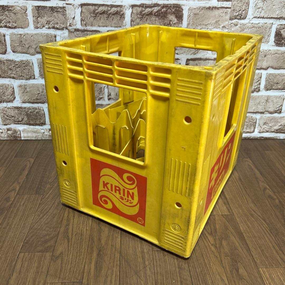 昭和レトロ】1リットル 空瓶・キリンコンテナケース ファンタ キリン