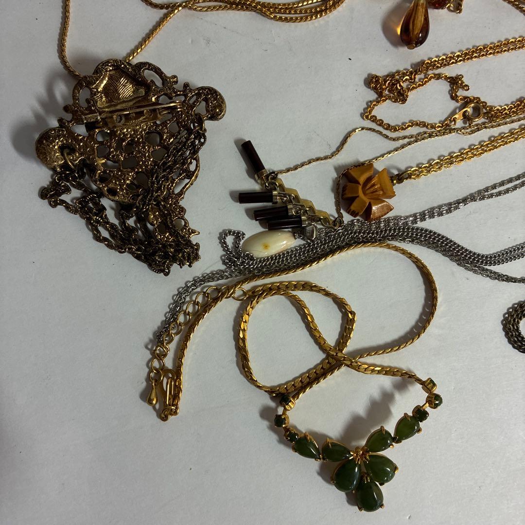 アンティーク ジュエリー カメオ BA800 七宝焼 翡翠 イヤリング ブローチ