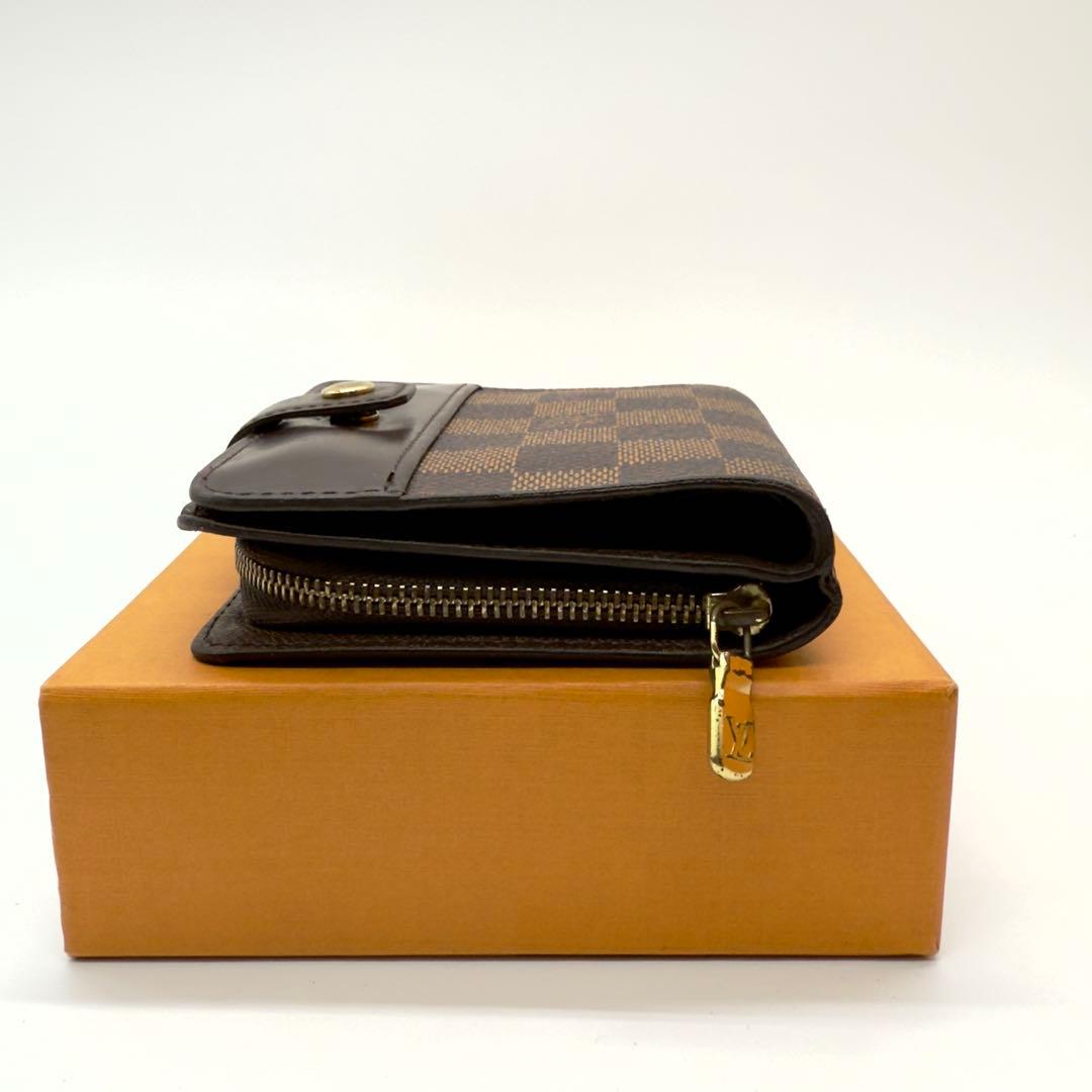 美品✨ルイヴィトン　ダミエコンパクトジップ　二つ折り財布コンパクト　ユニセックス