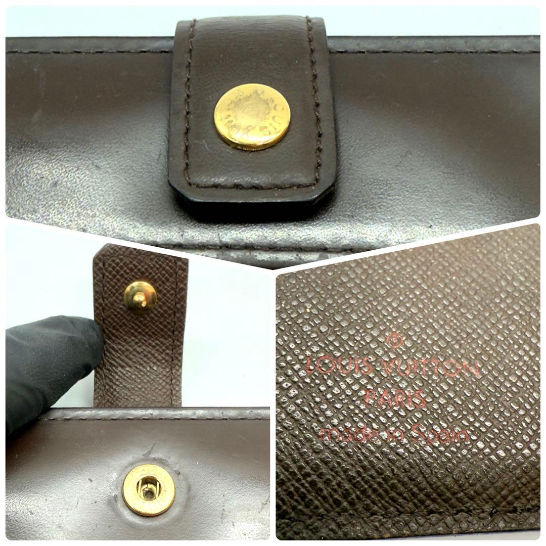 美品✨ルイヴィトン　ダミエコンパクトジップ　二つ折り財布コンパクト　ユニセックス