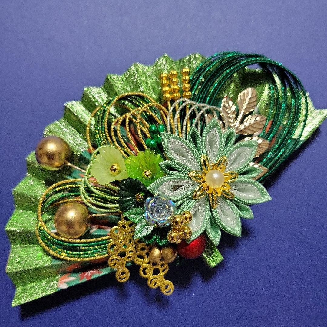 LUPINUS《水引素材》友禅和紙使用扇子