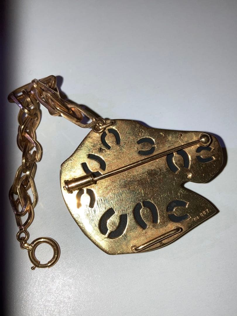 希少］K18 金18 ダイヤ ブローチ 馬