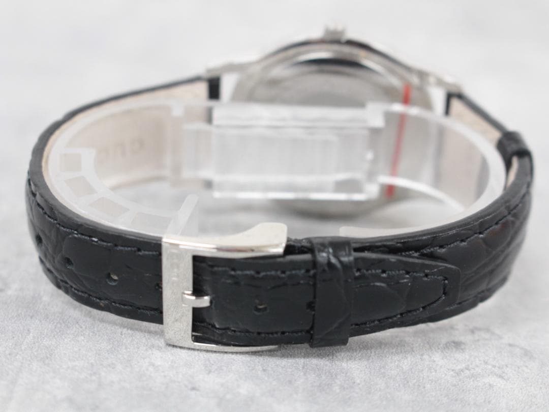 ▲GUCCI/グッチ 腕時計 5500M クォーツ レザーベルト