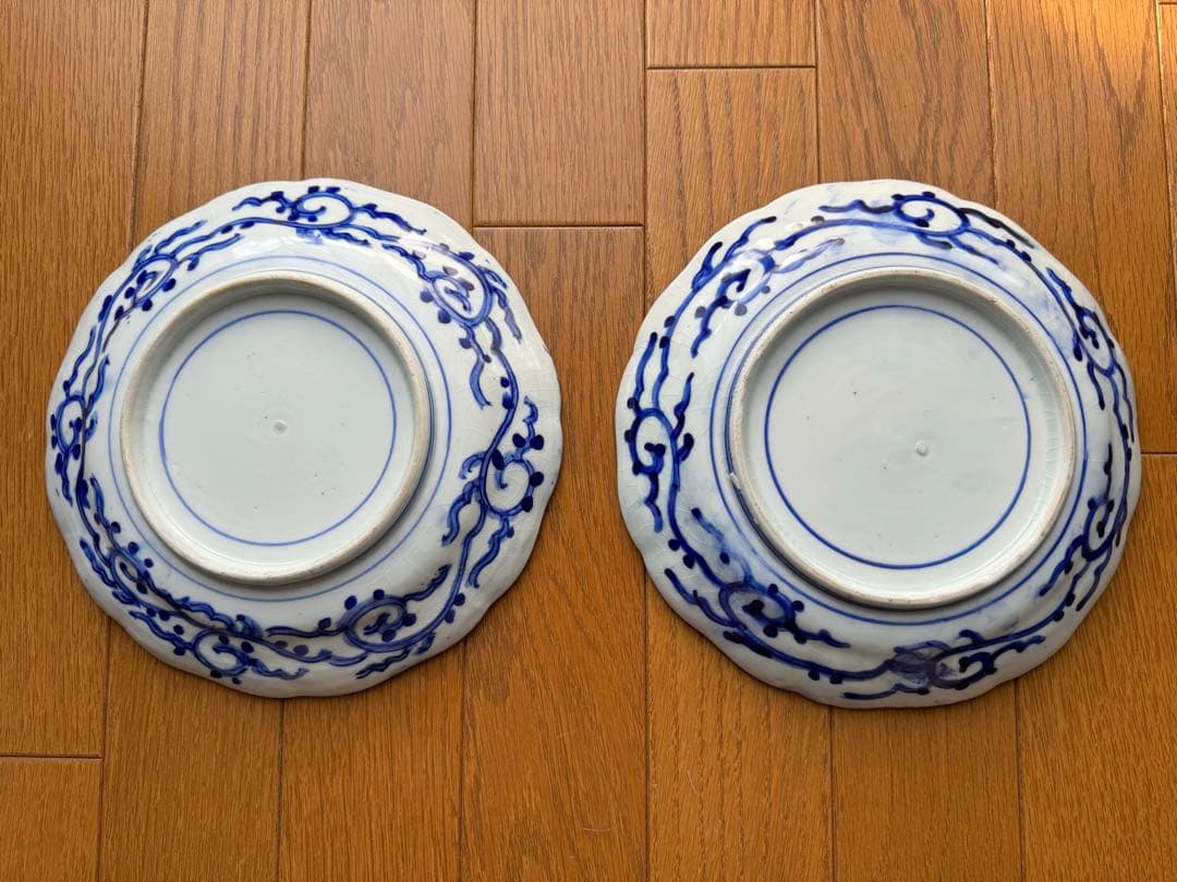 幕末〜明治初頭 7寸皿 古伊万里 2枚セット 幕末〜明治期」