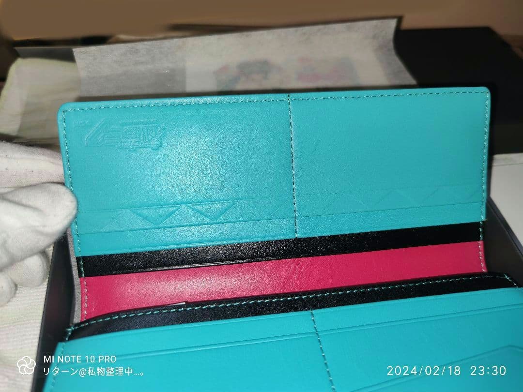 初音ミク 10周年 記念 本革 長財布 未使用 スペシャルカード付き