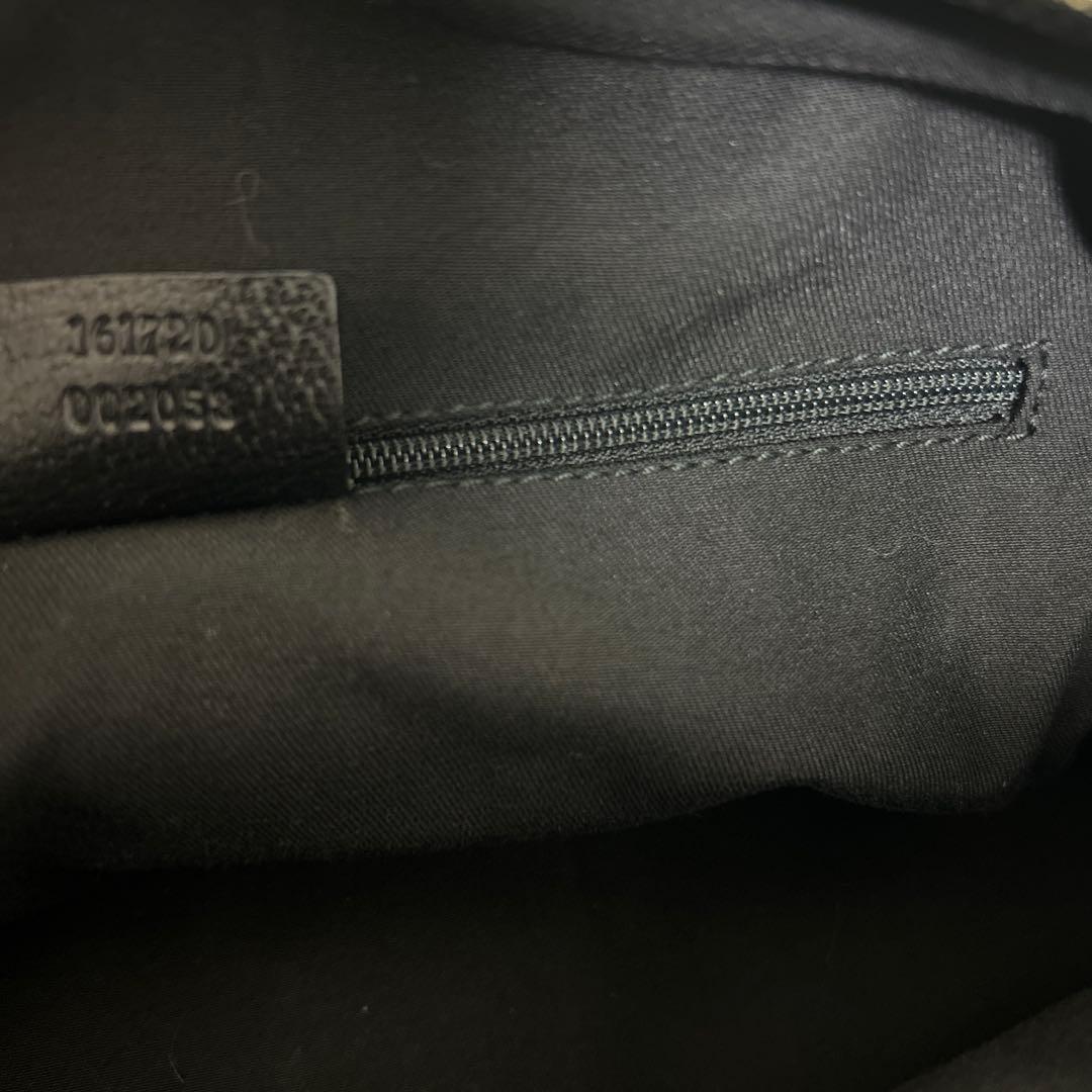 【美品】GUCCI プリンシー GGキャンバス ミニボストンバッグ 肩掛け 黒